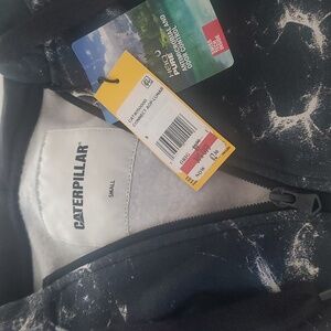 Caterpillar Monochrome Splatter Hoodie